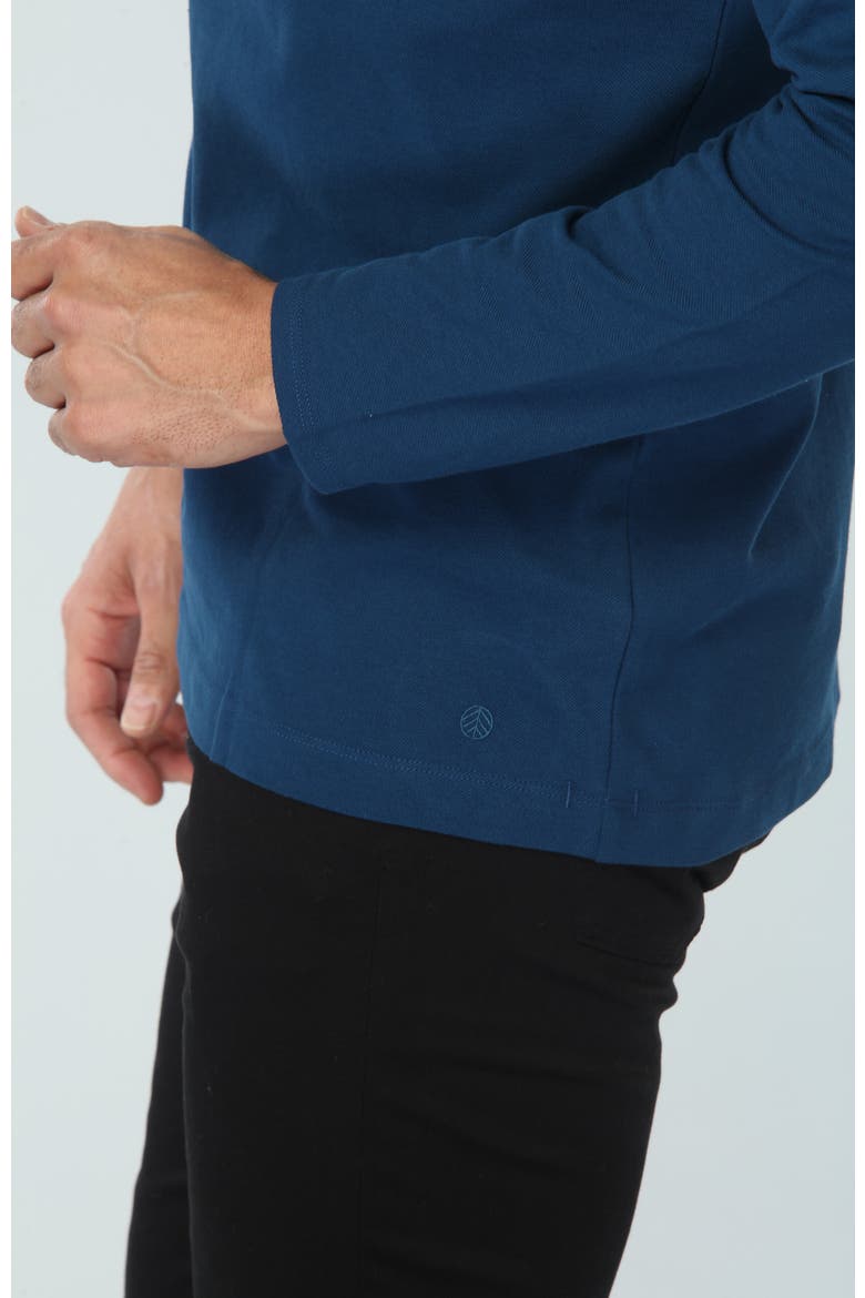Poseidon Long Sleeve Polo, Alternate, color, Blue