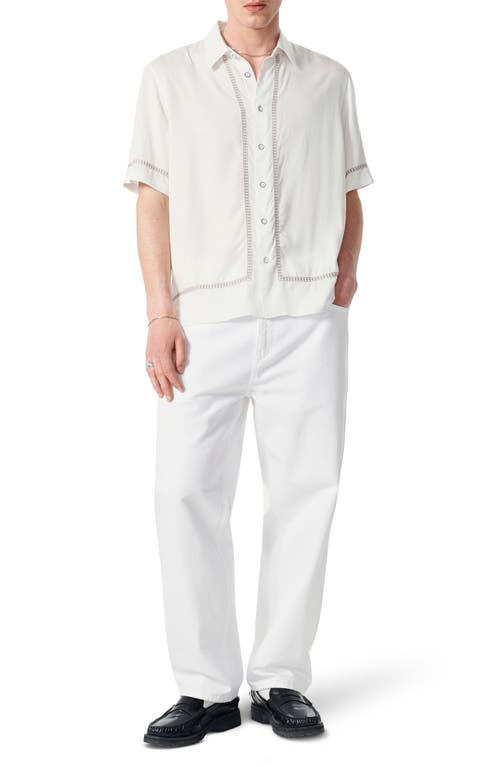 Rag & Bone Dalton Embroidered Short Sleeve Button-up Shirt
