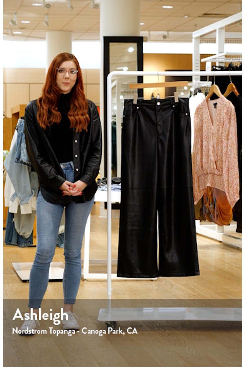 Franklin High Waist Faux Leather Wide Leg Pants video