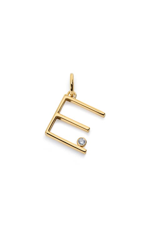 Lab Grown Diamond Initial Pendant