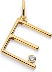 Monica Vinader Lab Grown Diamond Initial Pendant (Online Trunk Show)