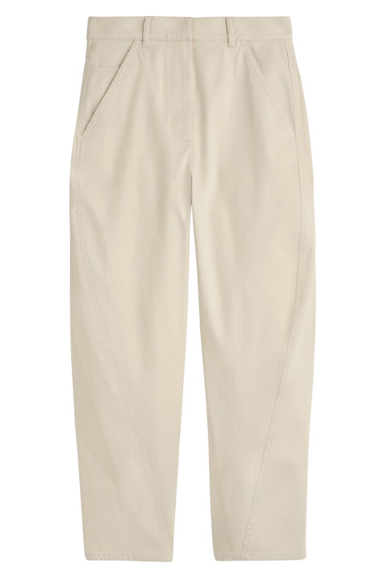 Batten Tapered Cotton Ankle Pants, Main, color, BEIGE DUSTY LIGHT