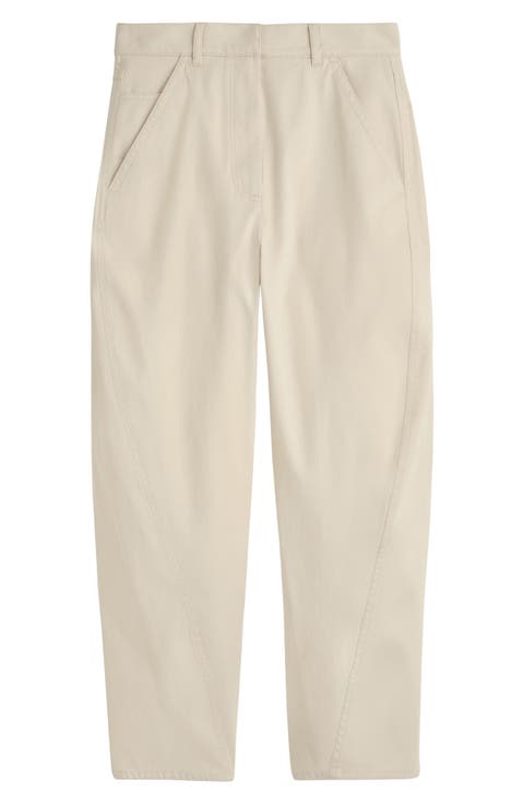 Batten Tapered Cotton Ankle Pants