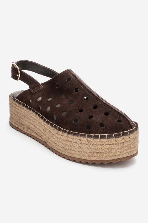 Fraga Leather Wedge Sandal