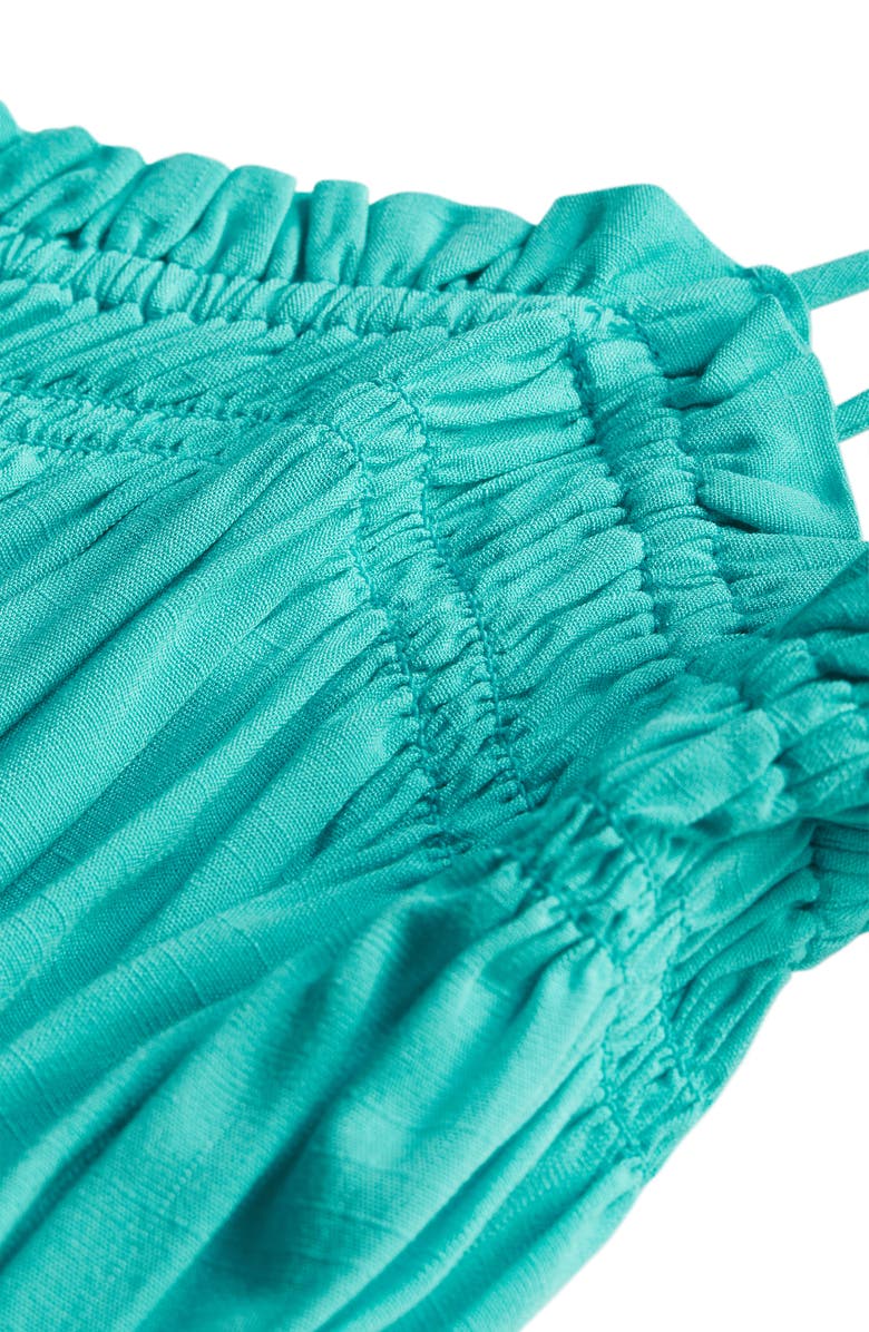 City Chic Lyla Tie Strap Peplum Tank, Alternate, color, Sea Green