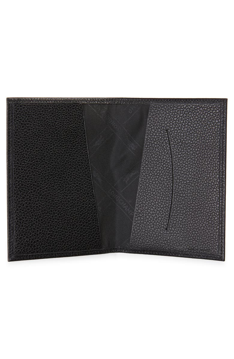 Longchamp Le Foulloné Leather Passport Cover, Alternate, color, 