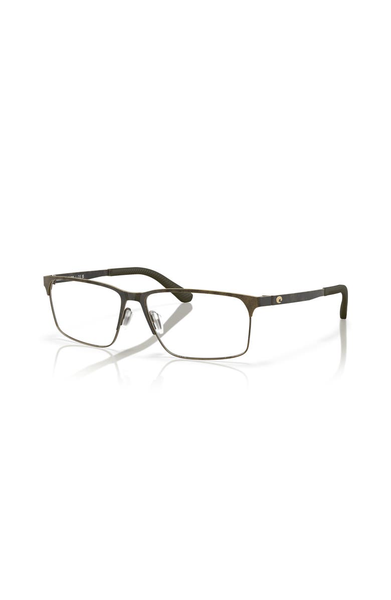 Costa 54mm Rectangle optical glasses, Main, color, Copper