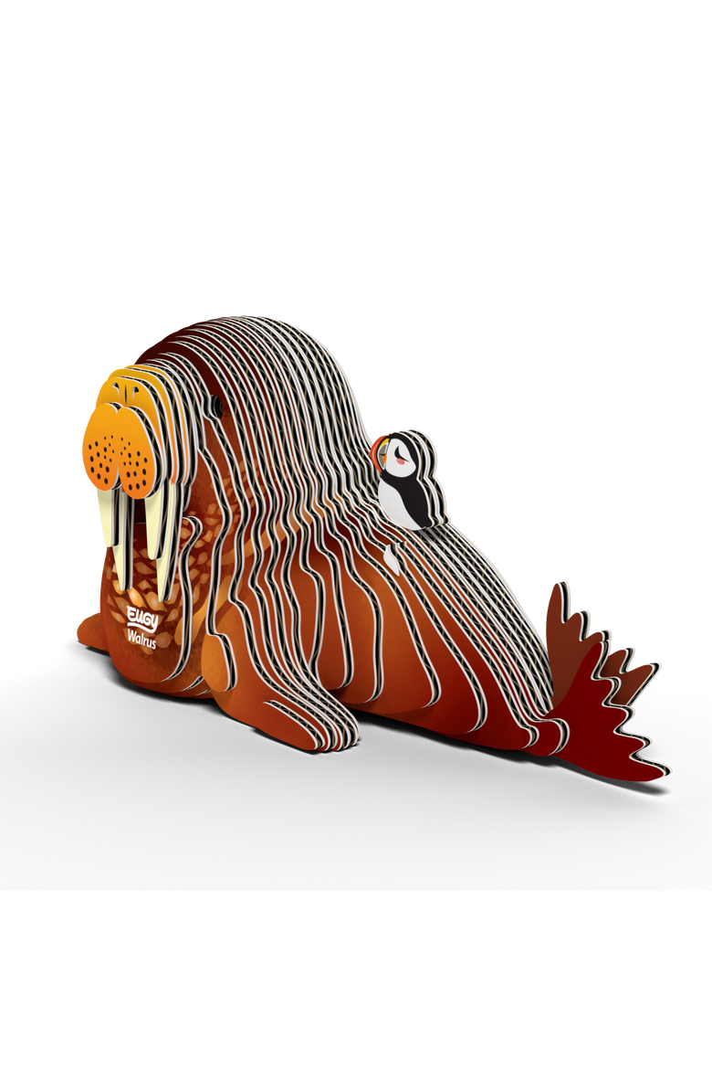 Walrus 3D Puzzle, Alternate, color, No Color