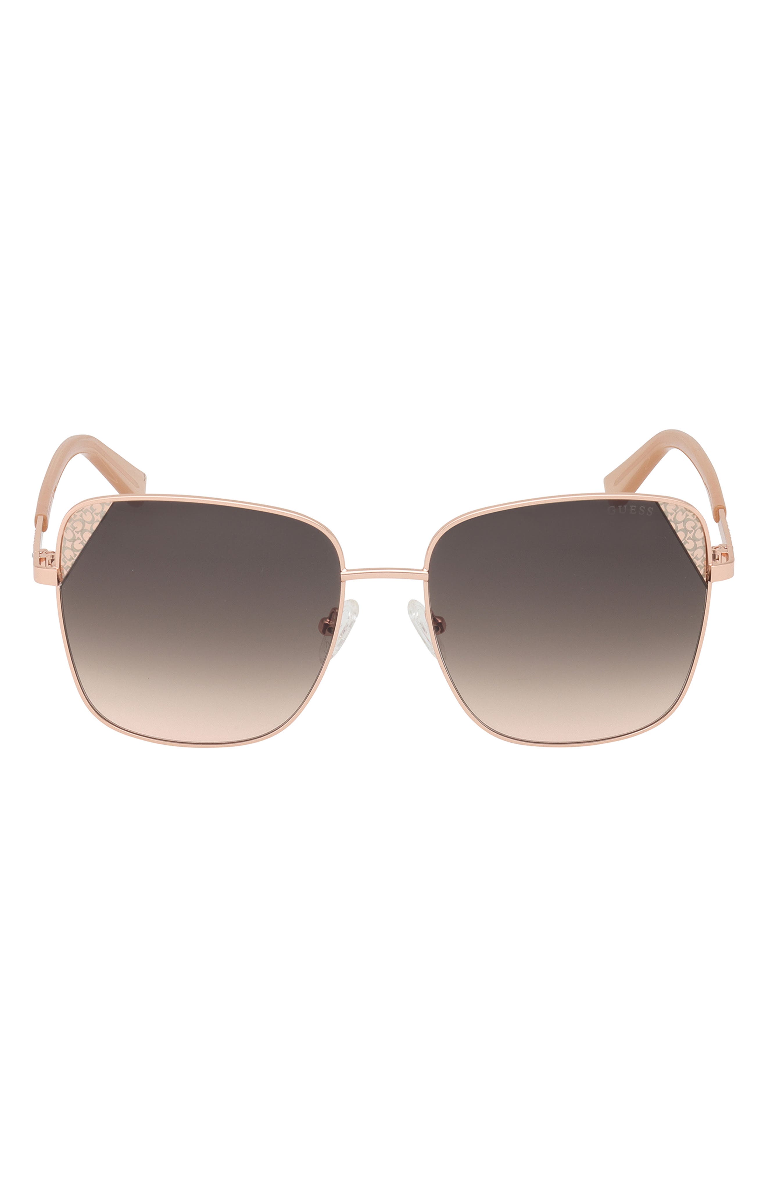 GUESS 59mm Butterfly Sunglasses