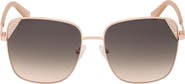 GUESS 59mm Butterfly Sunglasses