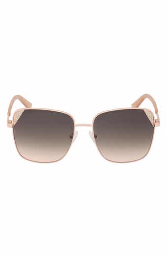 GUESS 59mm Butterfly Sunglasses