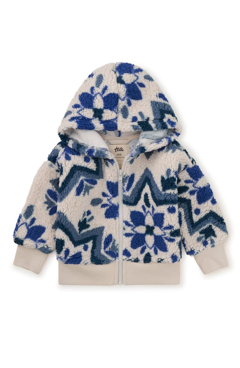 Tea Collection Teddy Fleece Baby Hoodie, Main, color, 
