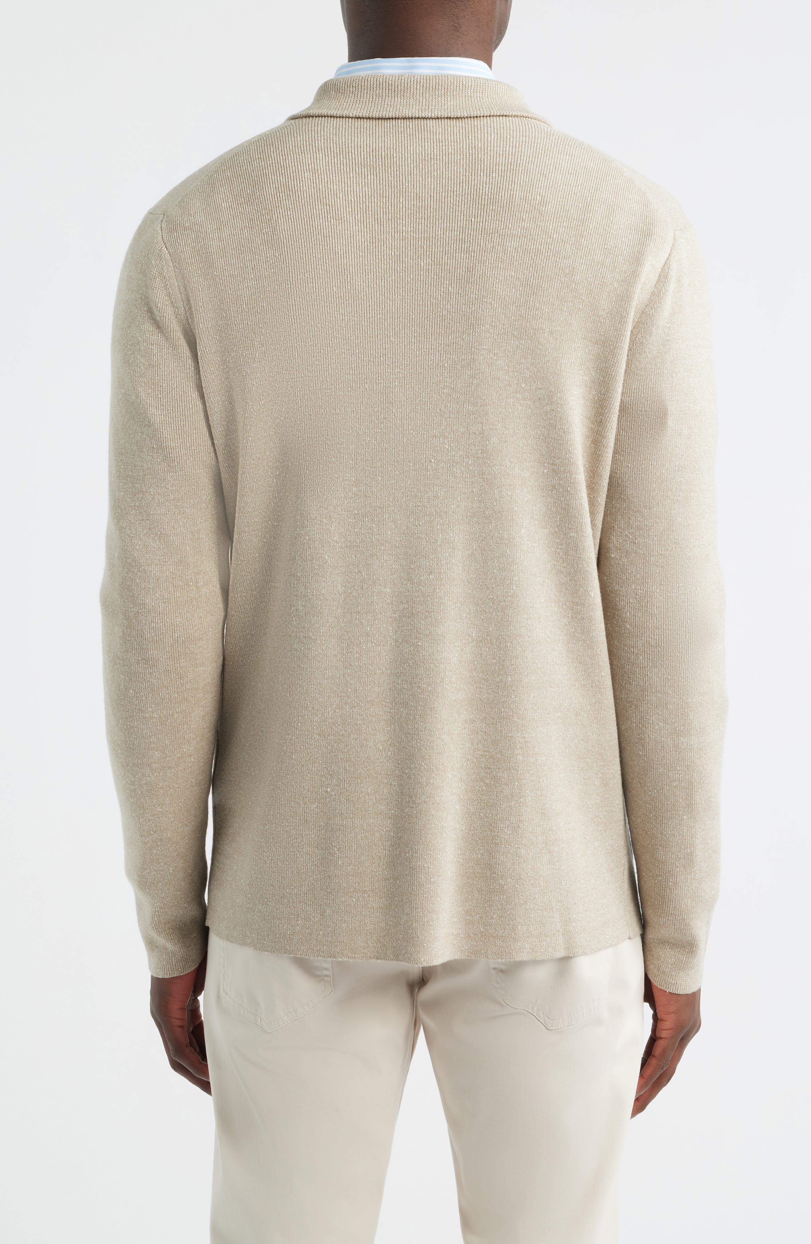 Crown Crafted Beau Merino Wool & Linen Cardigan - image 2
