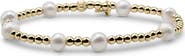 Bowood Lane Paige Freshwater Pearl & Gold Filled Beaded Bracelet