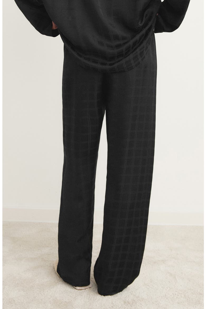 Check Pajama Pants, Alternate, color, BLACK