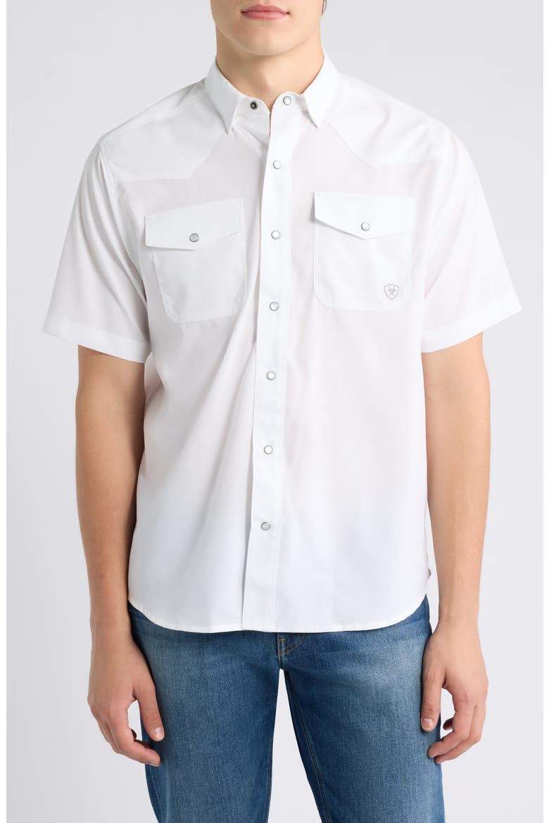 VentTEK Performance Shirt, Main, color, WHITE