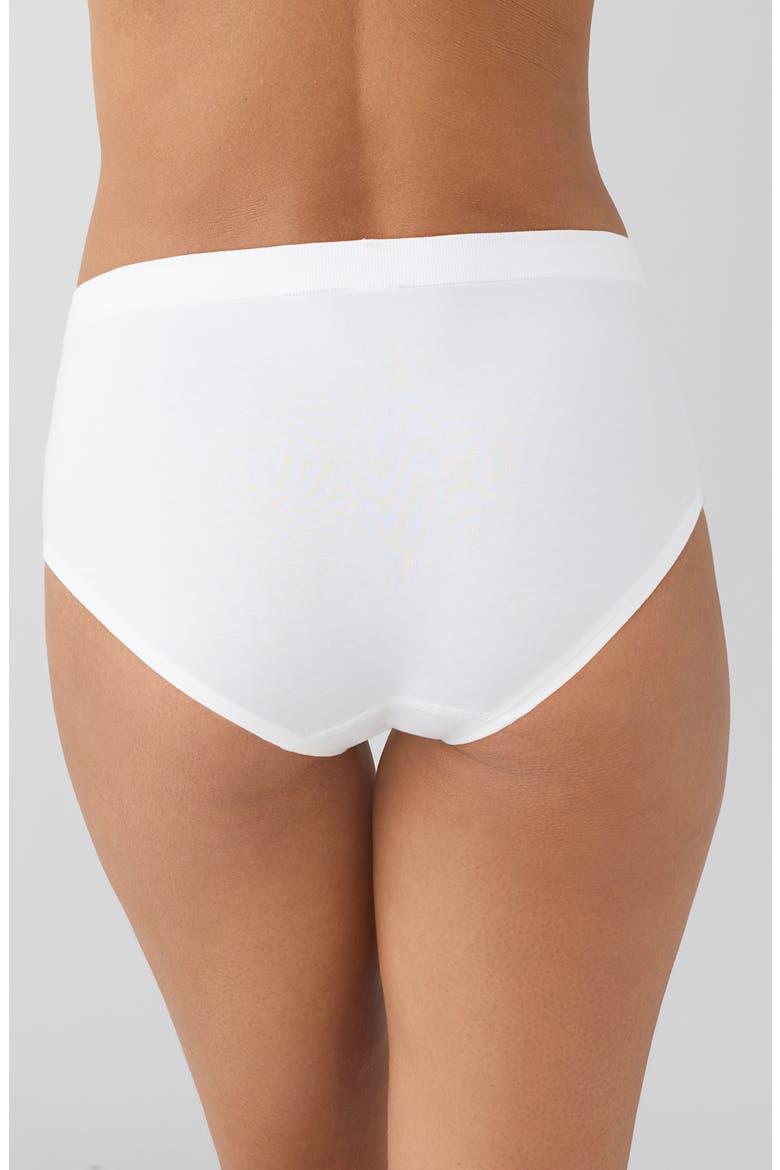 B-Smooth® Natural Briefs, Alternate, color, WHITE