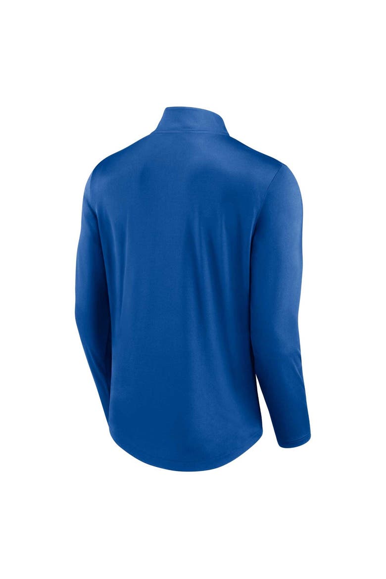 Men's Fanatics Branded Royal Kansas City Royals Quarterback Quarter-Zip Top, Alternate, color, Royal