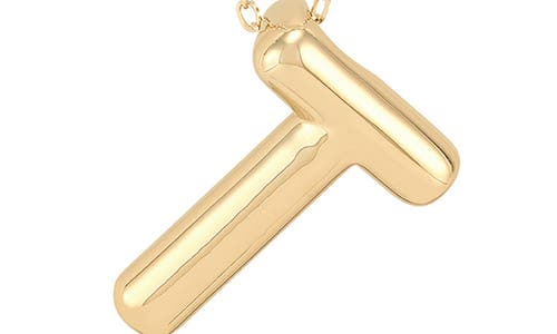 Frankie & Zoe Initial 'm' Pendant Necklace In Gold