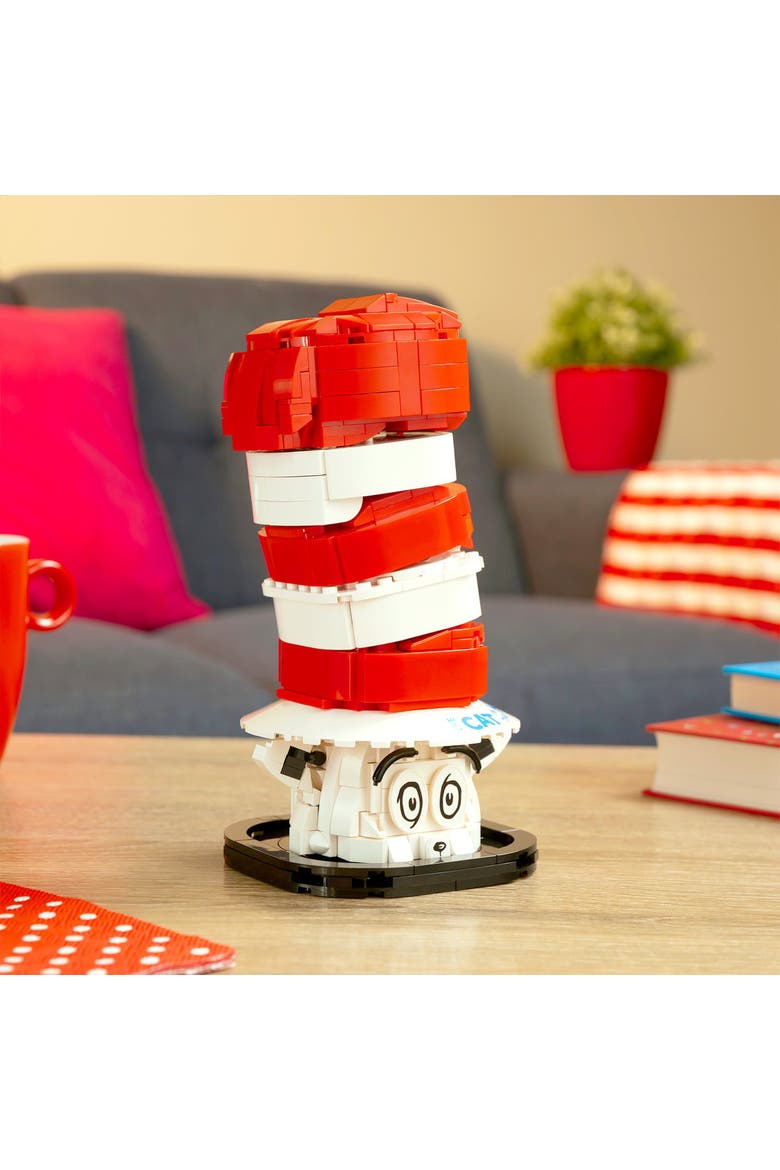 Dr. Seuss Cat In The Hat Building Set, Alternate, color, Red