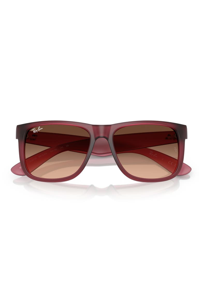 54mm Polarized Gradient Square Sunglasses, Alternate, color, VIOLET