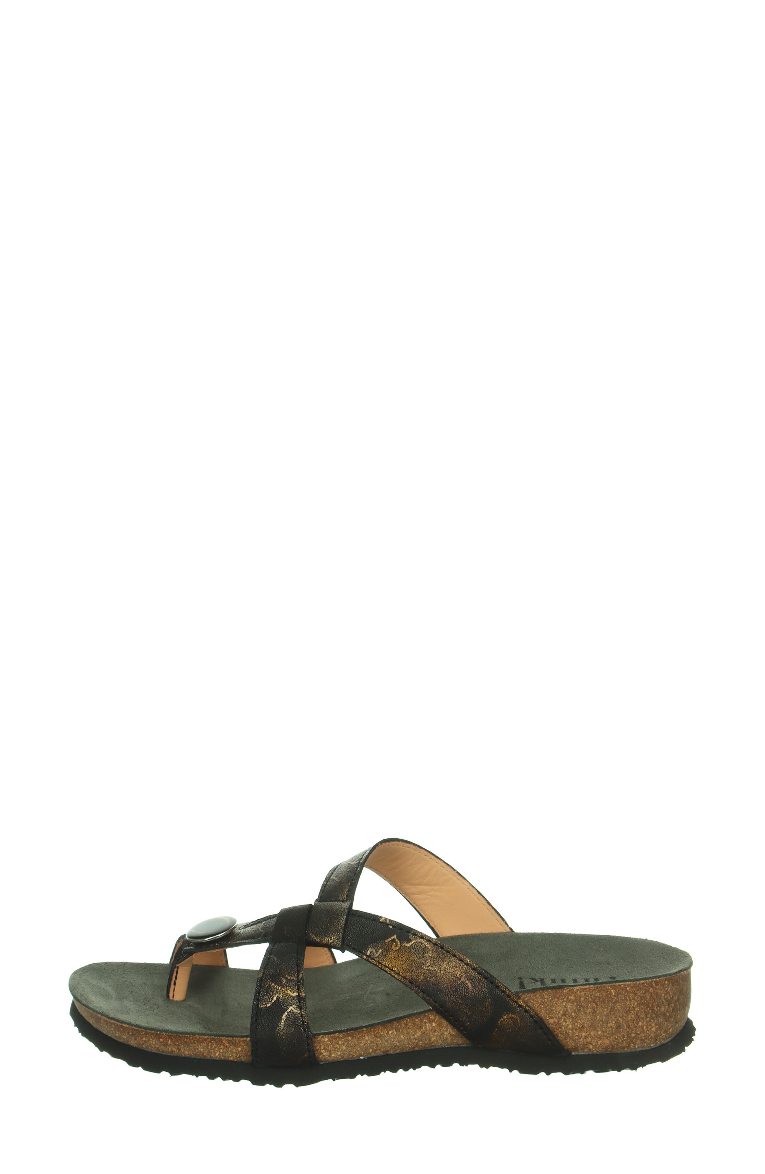 Think! 'Julia' Sandal, Alternate, color, Black