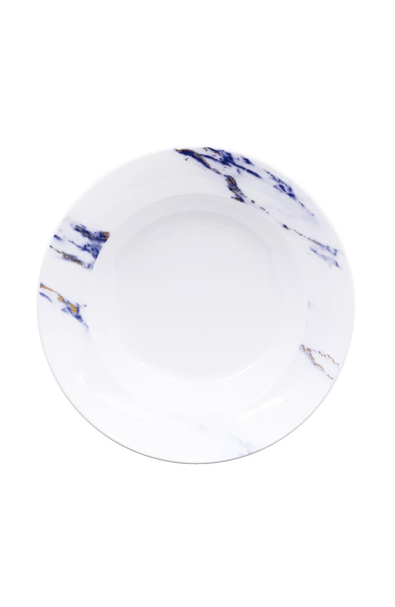 Prouna Marble Azure Soup Bowl, Main, color, White