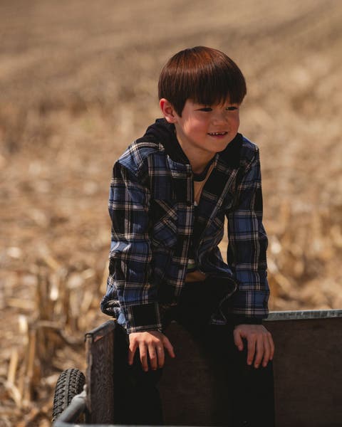 Long Sleeve Hooded Flannel Shirt (Little Kid & Big Kid)