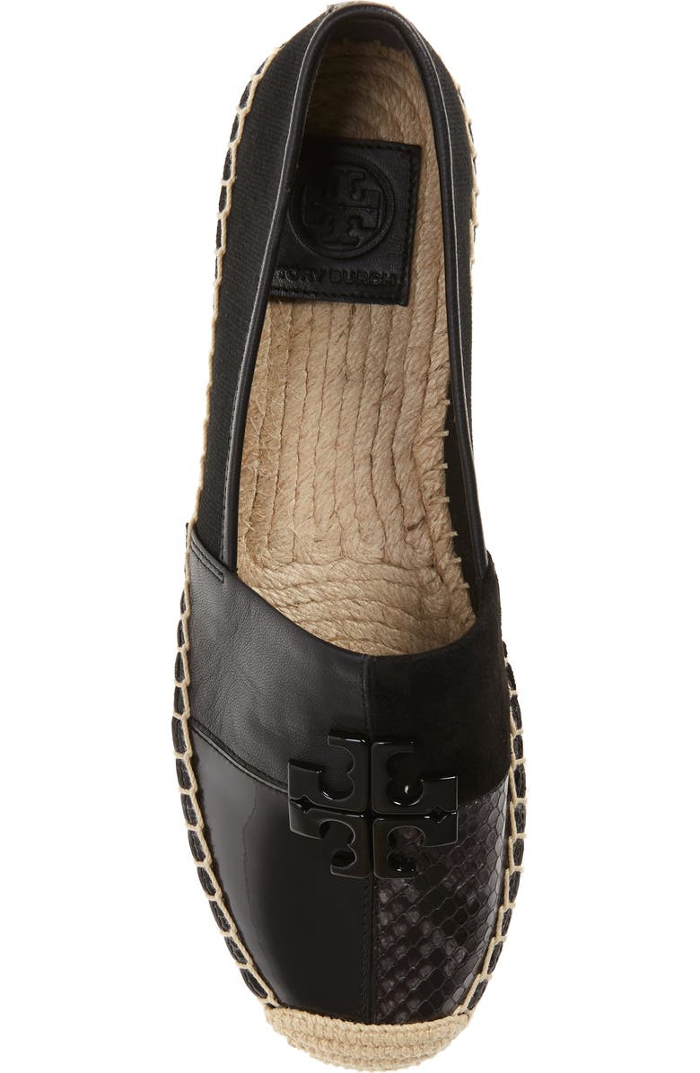 Tory Burch Logo Patchwork Espadrille, Alternate, color,