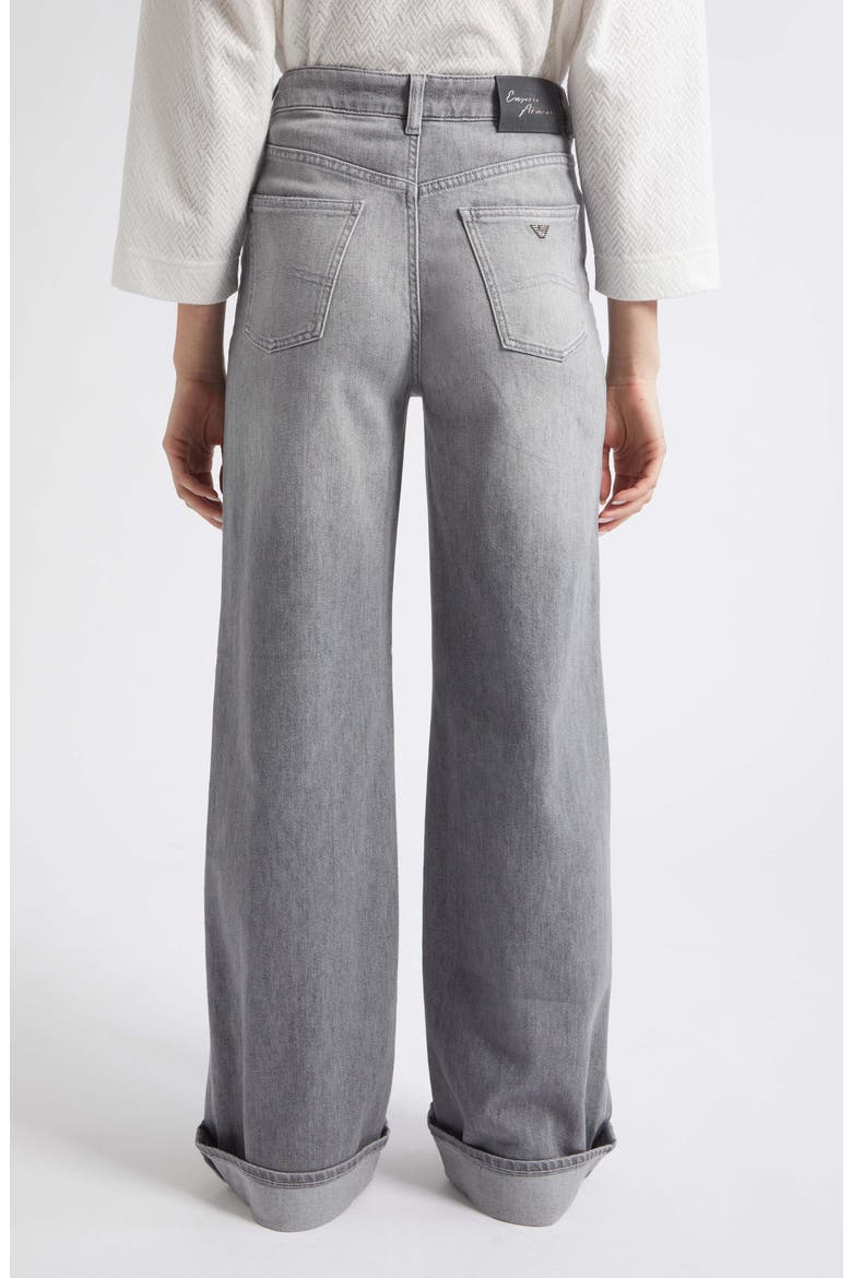 Wide Leg Denim Pants, Alternate, color, GREY