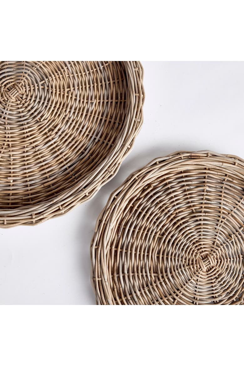 Jules Round Trays St/2, Alternate, color, Brown