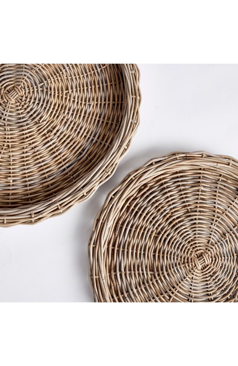 Napa Home & Garden Jules Round Trays St/2, Alternate, color, Brown