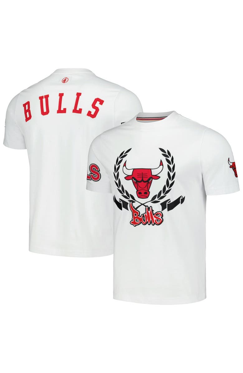FISLL Unisex FISLL White Chicago Bulls Heritage Crest T-Shirt, Alternate, color, 