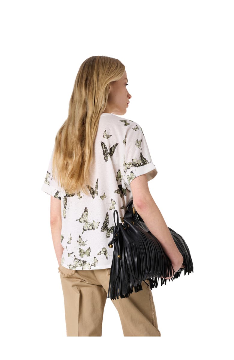 GERARD DAREL Makeda Butterfly Print T-Shirt, Alternate, color, Khaki Green