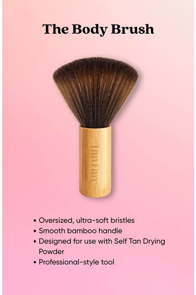 Self Tan Powder Body Brush, Alternate, color, BROWN