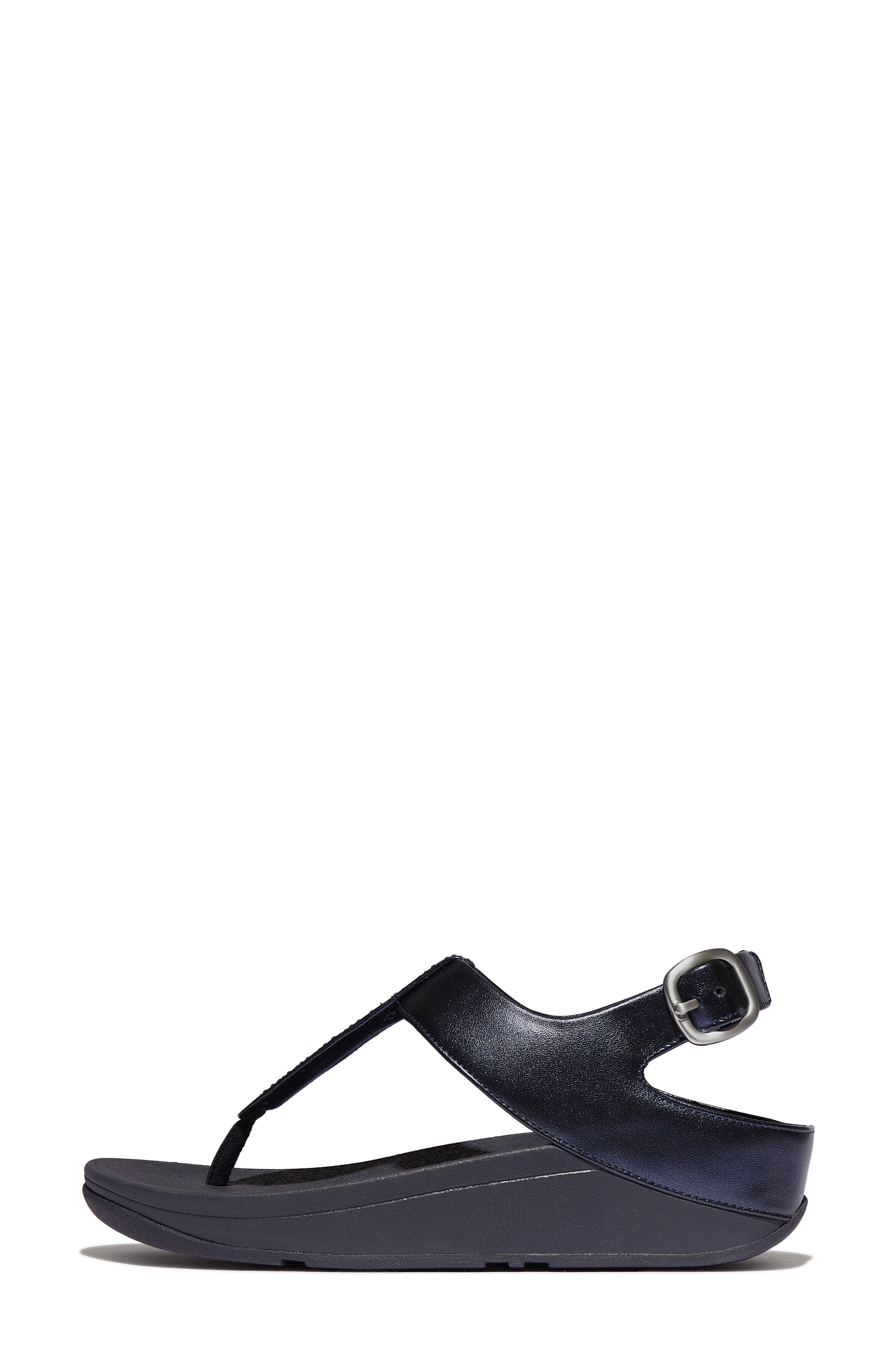 Fino Crystal T-Strap Sandal, Alternate, color, MIDNIGHT NAVY