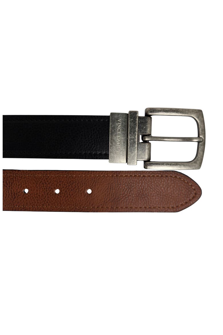 Reversible Leather Belt, Alternate, color, BLACK/ TAN