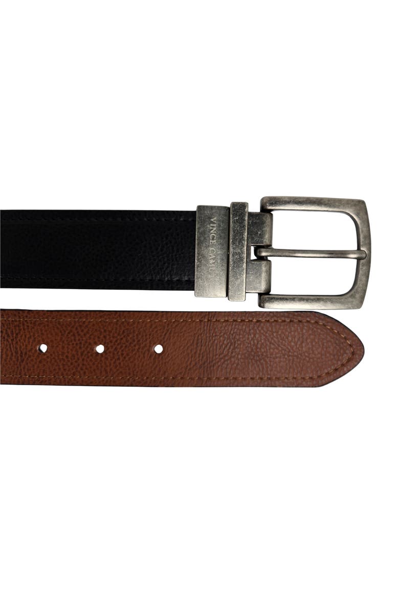 Vince Camuto Reversible Leather Belt, Alternate, color, Black/ Tan