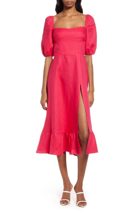 Belgium Linen Midi Dress