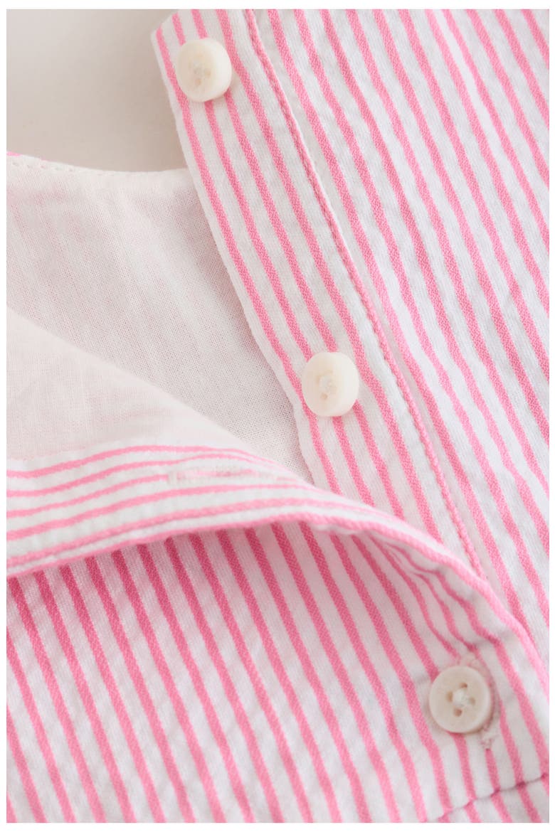 Stripe Cherry Embroidered Frill Dress & Bloomers Set, Alternate, color, PINK