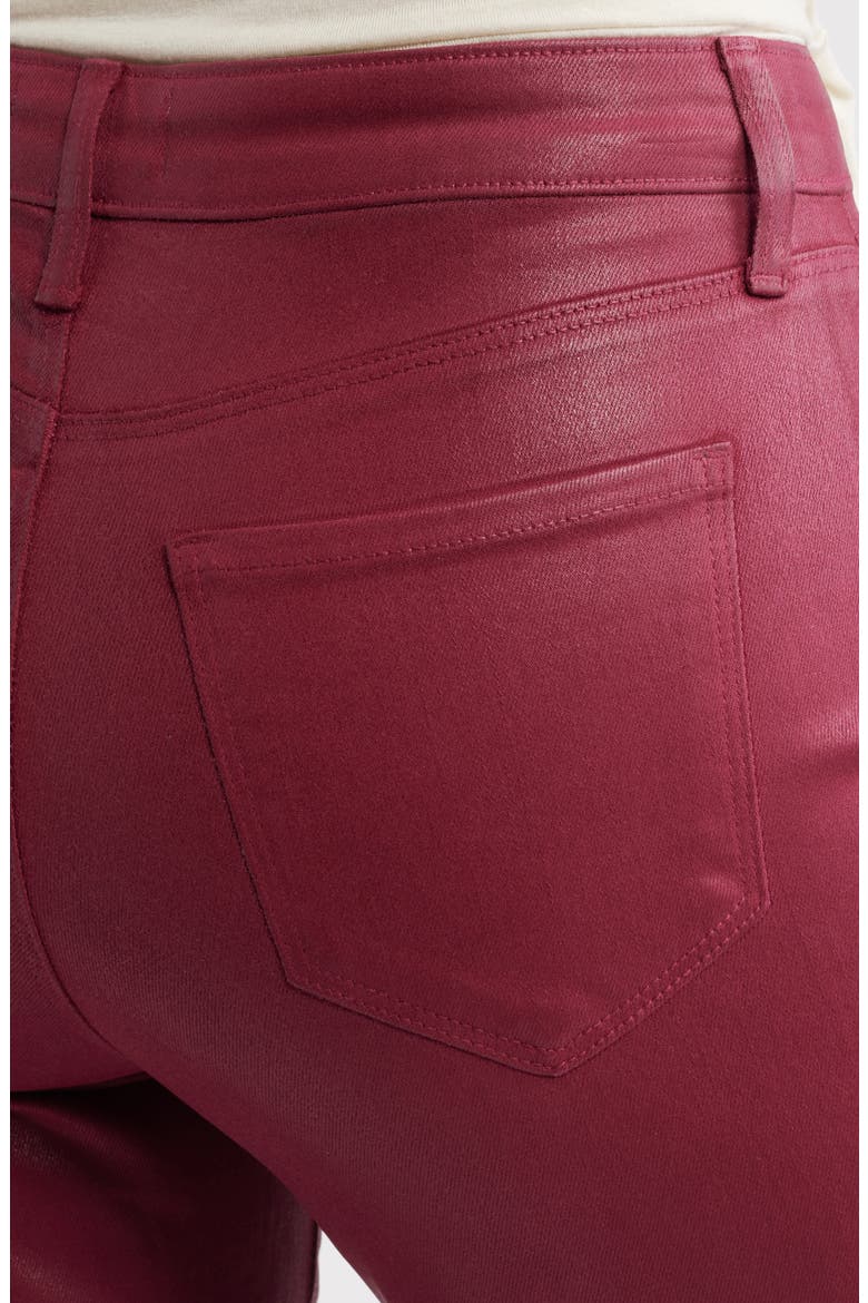 Scottie High Waist Coated Wide Leg Jeans, Alternate, color, RHODEDENDRON COATED