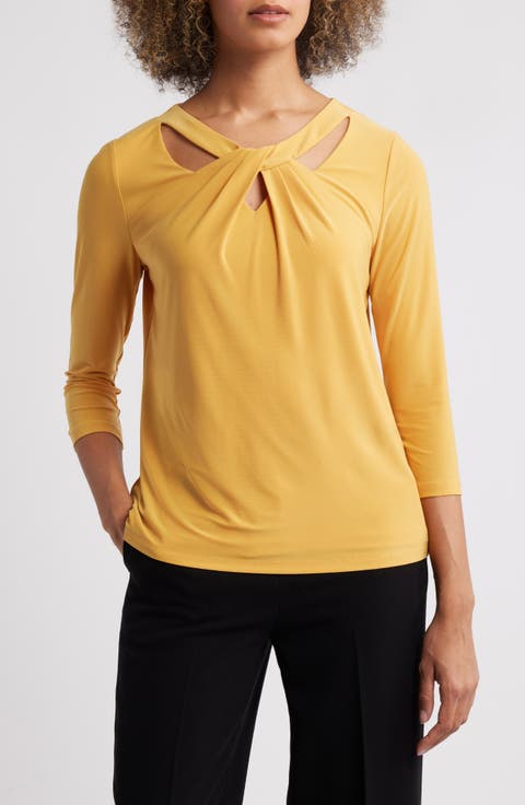 Sleeveless Twist Front Jersey Top