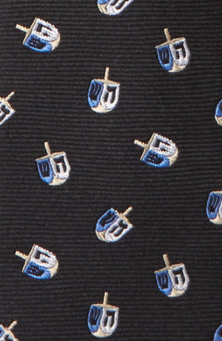 Nordstrom Dreidel Silk Zipper Tie, Alternate, color, 