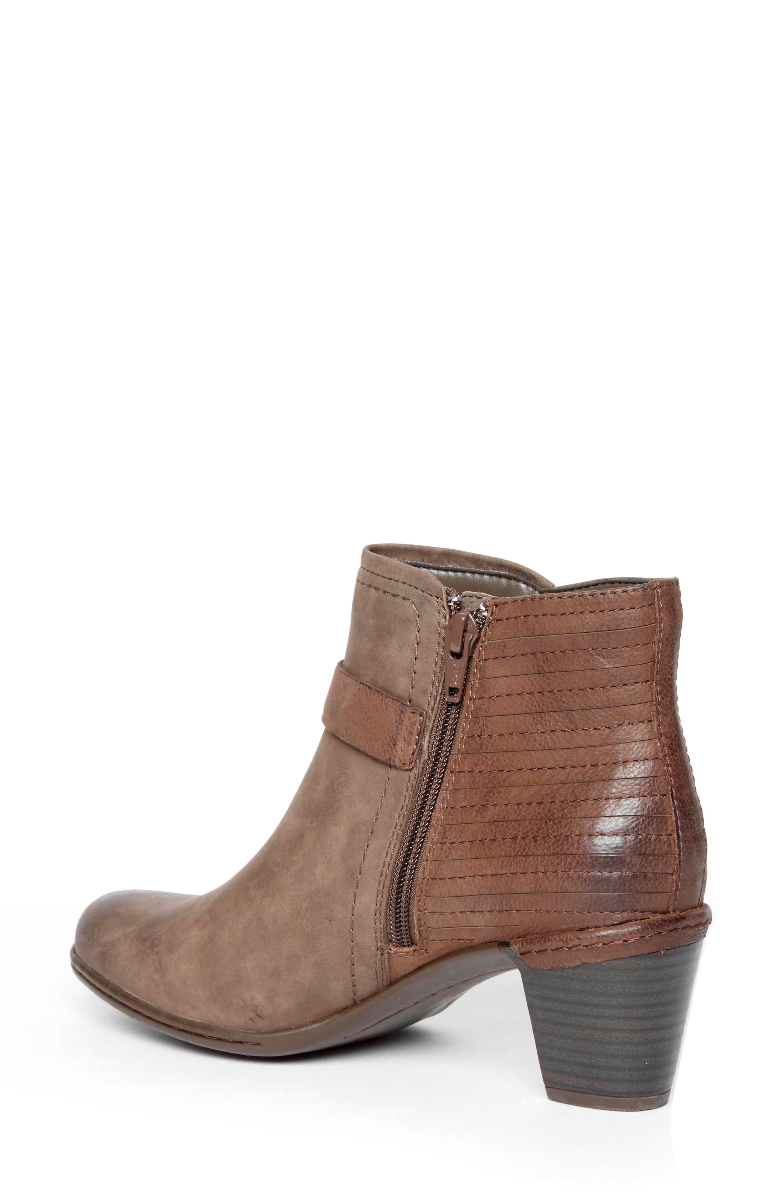 Rashel Buckle Bootie, Alternate, color, STONE NUBUCK