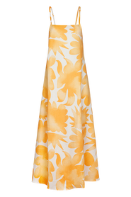 Untitled in Motion Aleah Lightweight Printed Tie-Strap Midi Dress