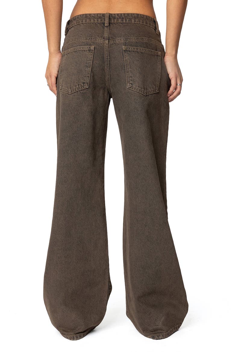 Zahra Low Rise Baggy Wide Leg Jeans, Alternate, color, BROWN-WASHED
