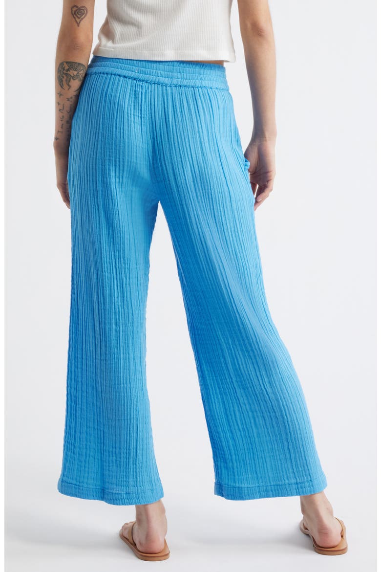 Premium Surf Cotton Beach Pants, Alternate, color, AZURE BLUE