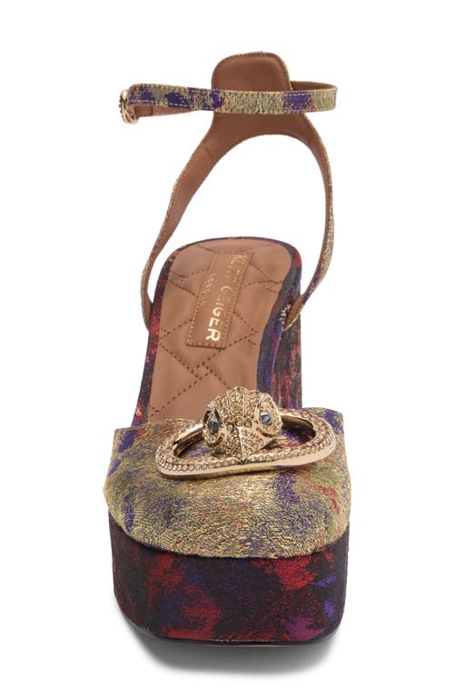 Kurt Geiger London Chelsea Ankle Strap Platform Pump In Multi