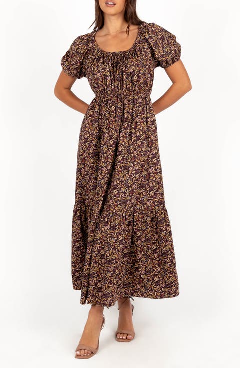 Juliana Floral Cotton Maxi Dress