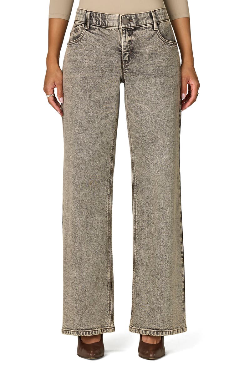 Sam High Waist Wide Leg Jeans, Main, color, TINTED BROWN